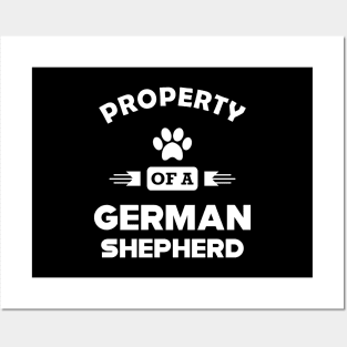 German Shepherd - Property of a German Shepherd Posters and Art